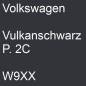 Preview: Volkswagen, Vulkanschwarz P. 2C, W9XX.